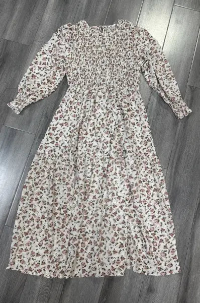 Long Sleeve Floral DRESS- MULTICOLOR